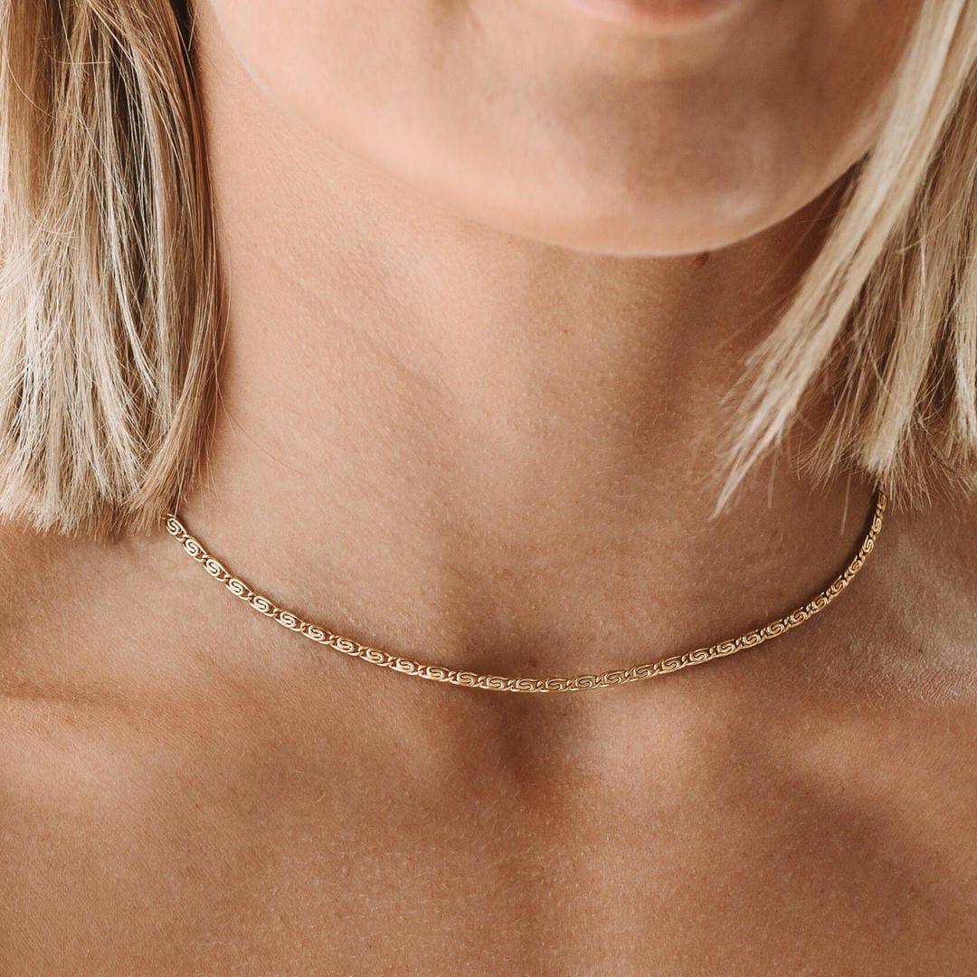 Sidonie | Collier Choker en Or Luxe – Élégance et Brillance